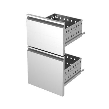 Edelstahl-Schubladenblock-Kit (2/5+3/5) x KBR… (560x805x550mm)