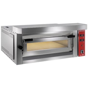 Elektro Pizzaofen, 4 Pizzen 350mm - VOLLE Schamottstein (1060x890x400mm)