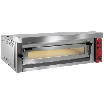 Elektro Pizzaofen "extra large", 6 Pizzen 350mm - FULL Schamottstein  (1390x890x400mm)