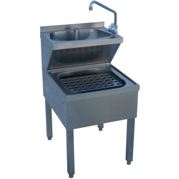 Handwaschbecken kombiniert auf Fussgestell (500x700x620mm)
