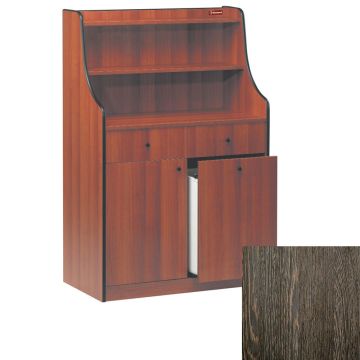Service Möbelstück 2 Besteckschubladen, 1 Behälter, "Wengé" (940x480x1450mm)
