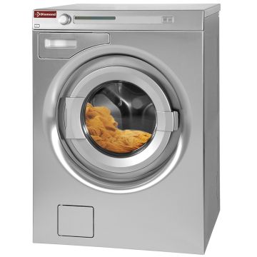 Waschmaschine 8 kg "Edelstahl-Titanium", mit Ablaufpumpe (595x700x850mm)