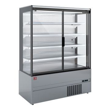 Wand-Kühlmöbel, Selbstbedienung, Flügeltüren - FULL INOX (1310x665x1920mm)