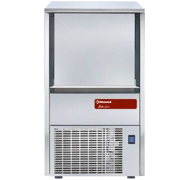 Eiswürfelbereiter, Eiswürfel mit Hohlraum, 38 kg mit Reservebehälter 12kg (401x506x698mm)