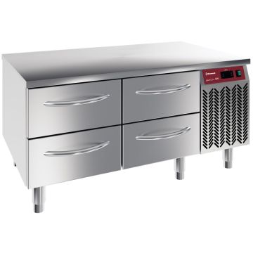 Kühlunterbau - 4x 1/2 Schubladen GN 1/1- h 100mm (1200x700x570mm)
