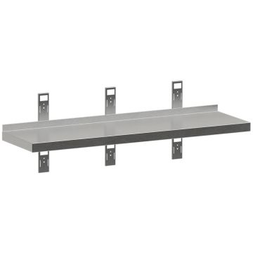 Wandregal mit 3 Konsolen und 3 Wandschienen (1400x300x40mm)