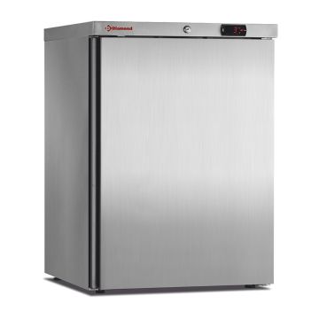 Kühlschrank, belüftet, 150 Liter. aus Edelstahl (600x600x835mm)