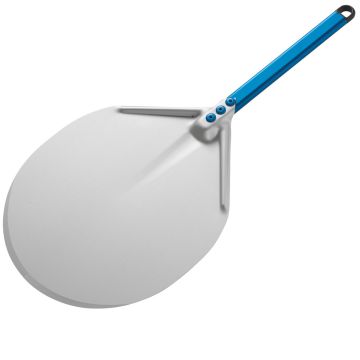 Aluminium-Pizzaschaufel ø 330 mm, kurzer Griff (330x330x67mm)