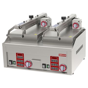 Glatte, verchromte Clam Grill, 4x 230/1V (658x762x470mm)
