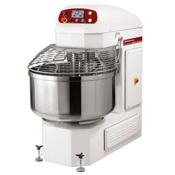 Automatischer Spiralmischer, 2 Geschwindigkeit, 2 Timer, 2 Motor, 130 Kg (830x1355x1460mm)