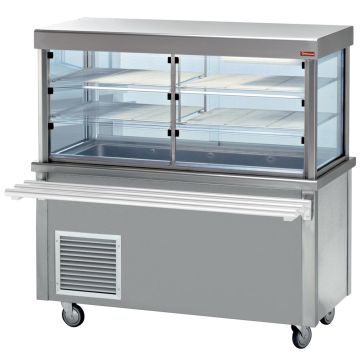 Element Kühlvitrine und Kühlplatte auf Kühlunterbau (1500x700x1620mm)