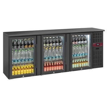 Flaschenkühlschrank 3 Glastüren, 500 Liter, verstellbare Füße (2085x535x860mm)