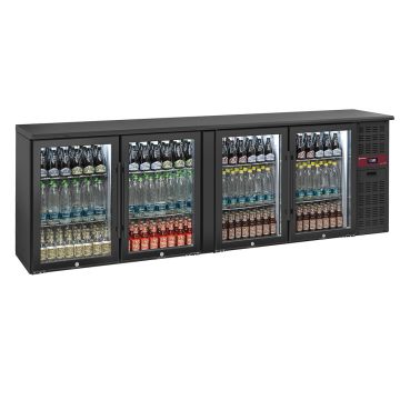 Flaschenkühlschrank 4 Glastüren, 620 Liter, verstellbare Füße (2540x535x860mm)