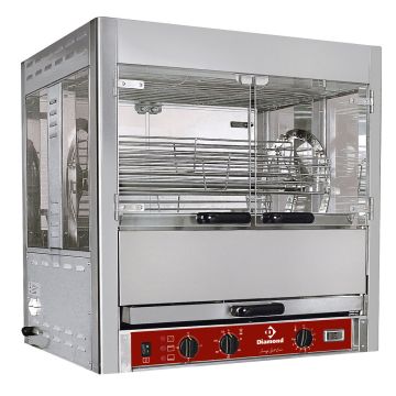 Grillgerät, drehbar, 25 Hähnchen (850x700x940mm)
