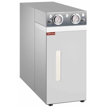Osmoseanlage 150l/h, mit Druckminderer, Monoblock aus Edelstahl (280x560x525mm)