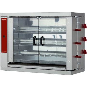Hähnchengrill Gas, 3 Spieße (18 Hähnchen) (1098x480x820mm)