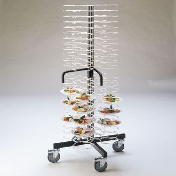 Tellerwagen für 96 Teller Ø 240-310 mm, Zwischenraum 60 mm (770x770x1800mm)