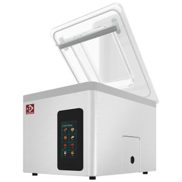 Vakuummaschine, Edelstahltank 370x350xh150 mm. 16 m3/h TOUCH-Bildschirm (543x451x454mm)