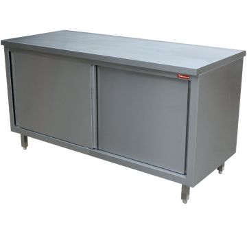 Neutraler Arbeitsschrank mit Schiebetüren (1600x700x880mm)