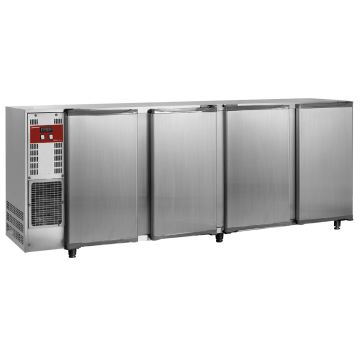 Flaschenkühlschrank, Edelstahl, 4 Türen, 783 Liter (2675x565x890mm)