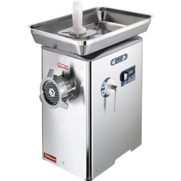 Gekühlter Fleischwolf N°32, Monoblock aus Edelstahl (355x500x690mm)