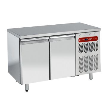 Belüfteter Kühltisch, 2 Türen GN 1/1 + Set Block 2 Schubladen (1/2+1/2 h200) für TG&TS... (1355x700x880mm)