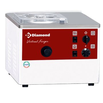 Eiscrememaschine vertikal Turbine Tischmodell, 5 L/Std., Luftkondensator (410x460x320mm)