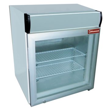 Tischvitrine negative Temperatur, 50 Liter, mit Aufbau mit Licht (570x530x657mm)