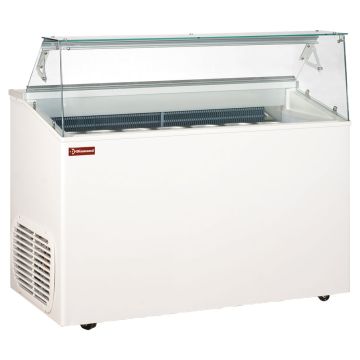 Speiseeisausgabevitrine, 7 Behälter (5 Lt) (1350x673x1175mm)