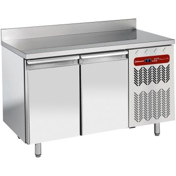 Wandkühltisch, belüftet, 2 Türen EN 600x400, 345 Liter