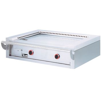 Gas "Teppanyaki" Platte, 2 Zonen (2x 7 kW), Tischmodell -Top- (1200x770x450mm)