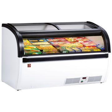 Panorama-Tiefkühltruhe, Glasschiebetüren (1500x940x880mm)