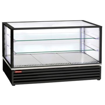 Kühlvitrine, Belüfted, EN oder GN, 3 Ebenen, SCHWARZ
