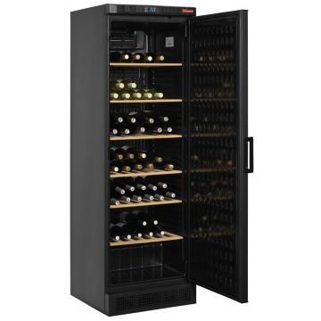 Weinkühlschrank, belüfted, 380 Liter, SCHWARZ (595x595x1840mm)