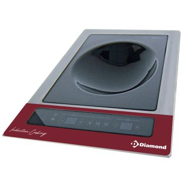 Induktionsplatte "WOK zum Einbauen" 6000 W-TRI, Touch-Tasten (440x580mm)