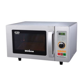 Mikrowellenofen aus Edelstahl, 1000 W. (25 Lt), Mechanische (511x430x311mm)