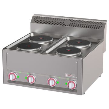 Elektroherd 4 Herdplatten, -Top- (660x600x290mm)