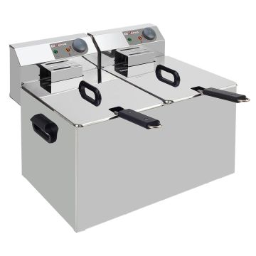 Elektro -Tischfriteuse 2x 7 Liter (560x410x290mm)