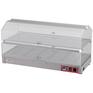 Heizvitrine zum Aufstellen, 2 Ebenen L800mm (800x355x412mm)