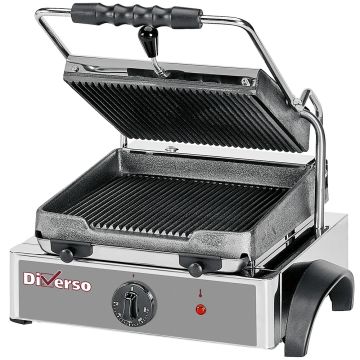 Elektro Kontaktgrill Panini, gerillte Platte (330x435x240mm)