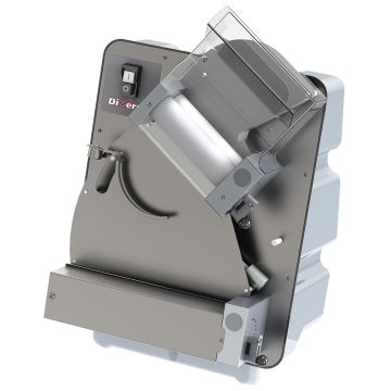 Teigausrollmaschine Ø 300 mm, 2 Rollen , aus Edelstahl /ABS (420x420x650mm)