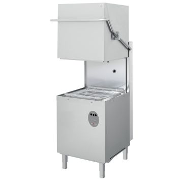 Durchschubspülmaschine, quadratische Korb 500x500 mm (635x745x1480mm)