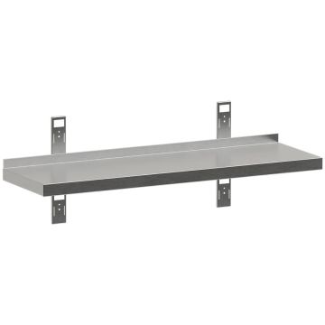 Wandregal mit 2 Konsolen und 2 Wandschienen (1400x300x40mm)