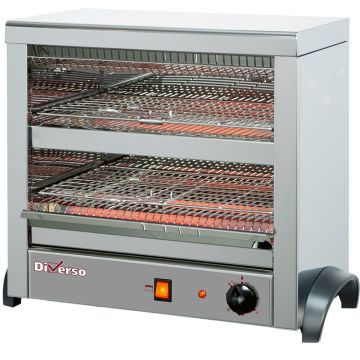 Quarzröhren Toaster mit 6 Zangen (525x305x445mm)