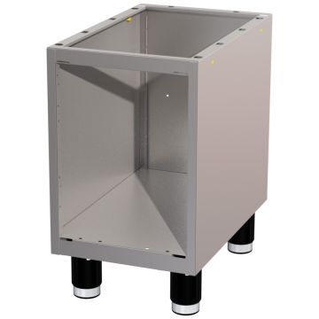 Unterbau aus Edelstahl 330 mm (ohne Türen) (330x530x570mm)