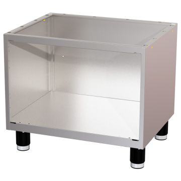 Unterbau aus Edelstahl 660 mm (ohne Türen) (660x530x570mm)