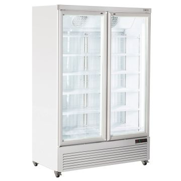 Vertikaler Gefrierschrank-Vitrine, 1084 Liter - WEISS (1340x760x2040mm)