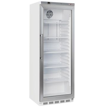 Kühlschrank, Glastür, belüftet, 400 Liter - Weiss (600x723x1890mm)