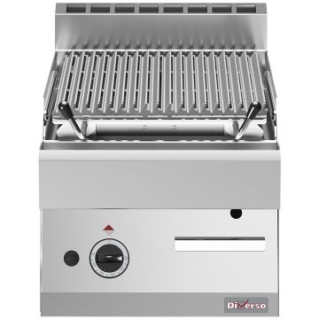 Lavasteingrill 1/2 Modul, Rost aus Eisen "doppelseitig"