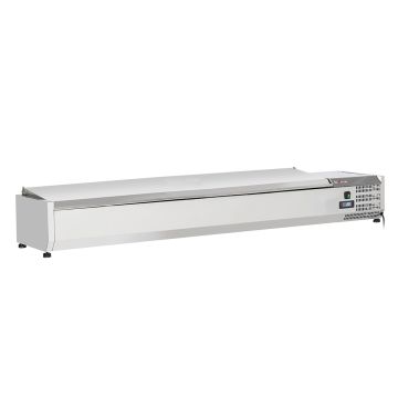 Kühlaufsatz 8x GN1/4 - 150 mm, mit Edelstahldeckel (1800x335x282mm)